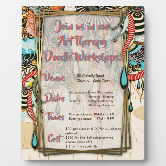 Die Sprache des Lichts - doodle Kunst Fotoplatte (Vorderseite)