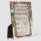 Die Sprache des Lichts - doodle Kunst Fotoplatte (Seite)