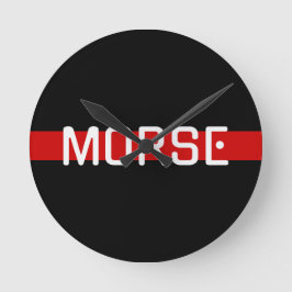 Die Sprache des Schweigens - MEHR Runde Wanduhr