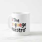 Die Sprache Maestro Kaffeetasse (Vorderseite Links)