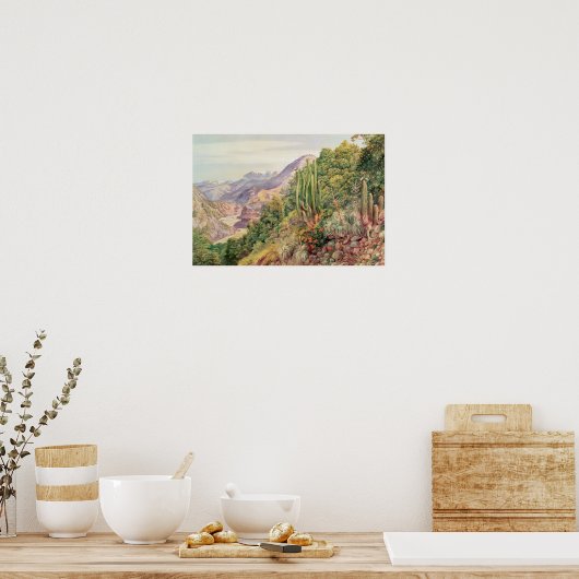 Die Sprachenstreams in der Cordellera, Chile Poster (Küche)