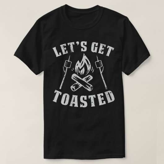 Die Sprichwort Cam "Toasted Funny Campfire" für Fr T-Shirt (Design vorne)