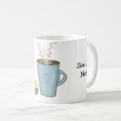 Die Sprichwort-Größe des sonnigen Kaffees spielt e Kaffeetasse (VorderseiteRechts)