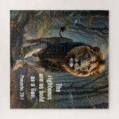 Die Sprichwörter 28:1 Bibel Rechtschaffene sind kü Puzzle (Horizontal)