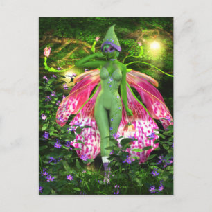 Die sprichwörtliche Orchid-Fee Postkarte