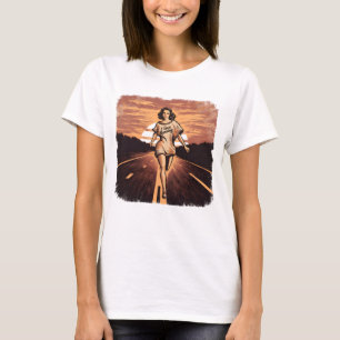 Die springenden Frauen reisen. T-Shirt