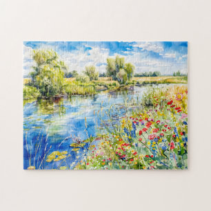 Die Springtime von Havel Havelland Watercolor Sty Puzzle