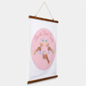 Die Spritz Squad | Aperol Junggeselinnen-Abschied Wandteppich Mit Holzrahmen (Gewinkelt)