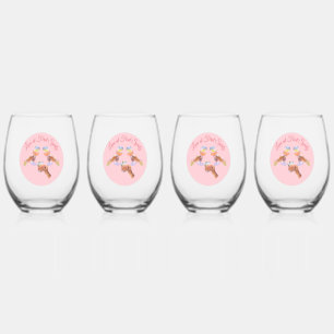 Die Spritz Squad   Aperol-Junggesellinnenabschied- Weinglas Ohne Stiel