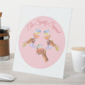 Die Spritz Squad | Junggeselinnen-Abschied Bridal  Sockelschild (In Situ)