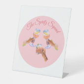 Die Spritz Squad | Junggeselinnen-Abschied Bridal Sockelschild (Vorderseite)