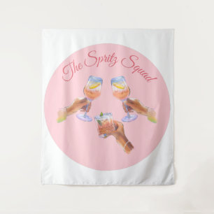 Die Spritz Squad Junggeselinnen-Abschied Bridal Wandteppich
