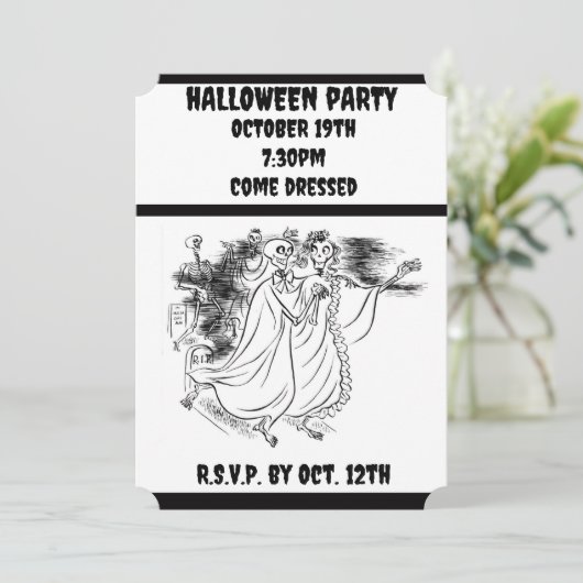 Die Spuk Zeremonie - Einladung (Stehend Vorderseite)