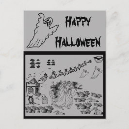 Die Spuk Zeremonie - Feiertagspostkarte