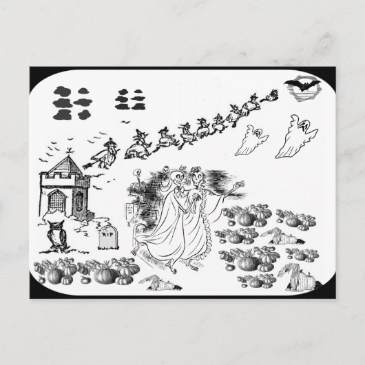 Die Spuk Zeremonie - Feiertagspostkarte (Vorderseite)