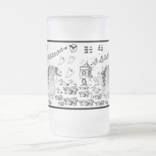 Die Spuk Zeremonie - Mattglas Bierglas (Mittel)