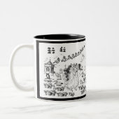 Die Spuk Zeremonie - Zweifarbige Tasse (Links)