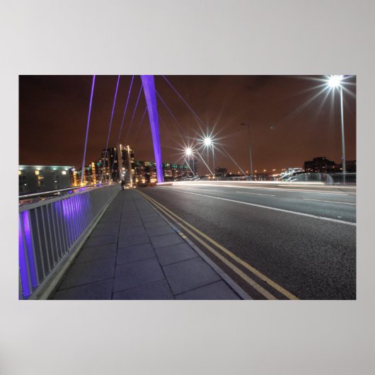 Die Squinty Bridge, Glasgow Poster (Vorne)