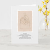 Die Sri-Yantra-Karte Karte (Gelbe Blume)