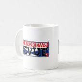 Die St- Andrewsrevue Kaffeetasse (Vorderseite Links)