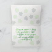 Die St. Patrick's Day Cat Card des Jacks beherrsch Karte (Innenseite)