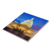 Die Staat-Hauptstadt an der blauen Stunde Fliese (Seite)