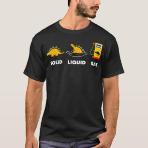 Die Staaten einer Dinosaurier-Flüssiggas-Solid-Sci T-Shirt