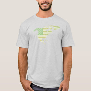 Die Staaten Nordamerikas verblassten T-Shirt