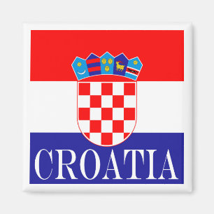 Die Staatsflagge von Kroatien Zastava Hrvatske Magnet
