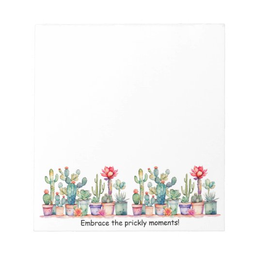 Die stacheligen Momente verkraften Notizblock (Vorderseite)