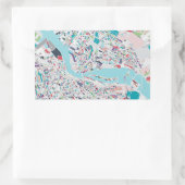 Die Stadt Amsterdam Rechteckiger Aufkleber (Tasche)