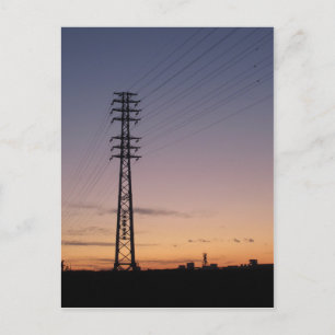 Die Stadt bei Sonnenuntergang: Tokio Postkarte