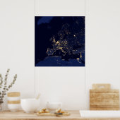 Die Stadt blickt in mehreren europäischen und nord Poster (Küche)