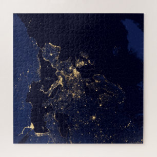 Die Stadt blickt in mehreren europäischen und nord Puzzle