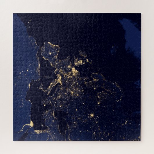 Die Stadt blickt in mehreren europäischen und nord Puzzle (Horizontal)