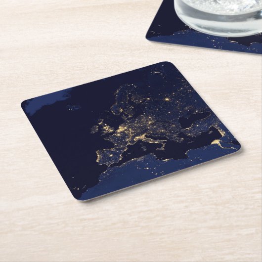 Die Stadt blickt in mehreren europäischen und nord Rechteckiger Pappuntersetzer (angewinkelt)