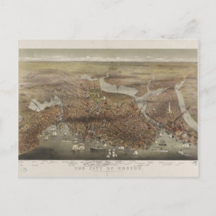 Die Stadt Boston Massachusetts 1873 Postkarte
