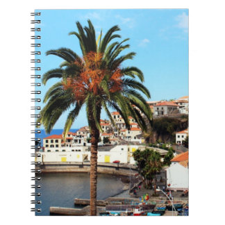 Die Stadt der Hauptstadt Funchal auf Madeira Notizblock