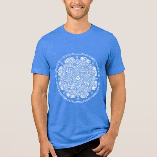 "Die Stadt der Träume" (invertiert) Tri-Blend Shirt (Vorderseite)