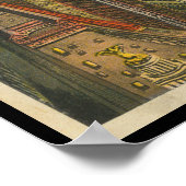 Die Stadt der Wolkenkratzer in New York Poster (Ecke)