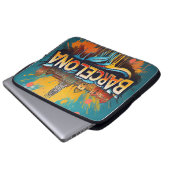 Die Stadt des Fußballs und der Sonne Laptopschutzhülle (Vorne Knopf)