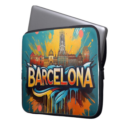 Die Stadt des Fußballs und der Sonne Laptopschutzhülle (Vorderseite Links)
