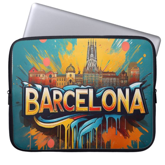Die Stadt des Fußballs und der Sonne Laptopschutzhülle (Vorderseite)