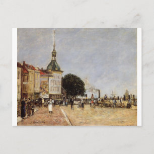 Die Stadt Dordrecht von Eugene Boudin Postkarte