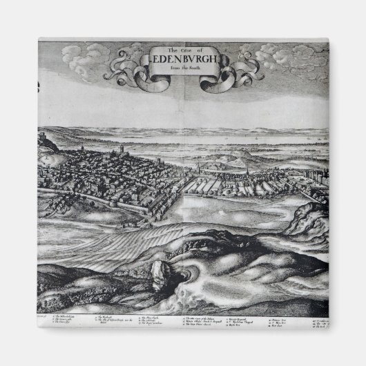 Die Stadt Edinburgh aus dem Süden Magnet (Vorne)