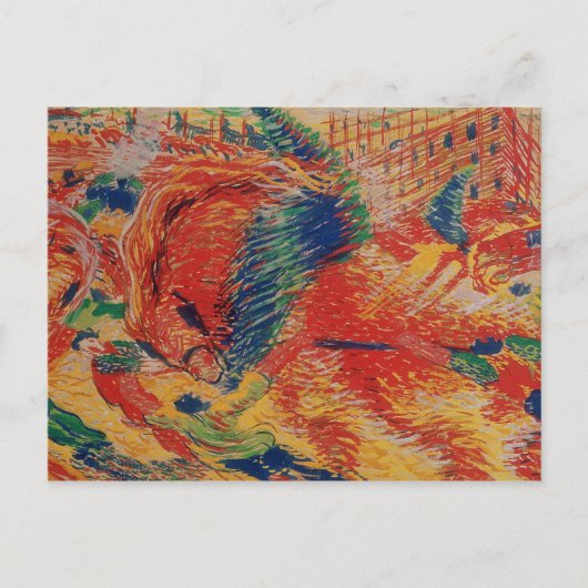 Die Stadt erhebt sich 1911 (Tempel auf Karte) Postkarte (Vorderseite)