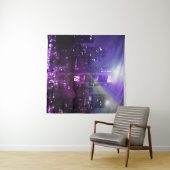 Die Stadt Frankfurt am Main - lila Wandteppich (Beispiel (Horizontal))