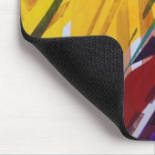Die Stadt II - abstrakte Regenbogen-Ströme Mousepad (Ecke)
