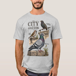 Die Stadt ist ein Feldhandbuch Vintage Stadtvögel T-Shirt