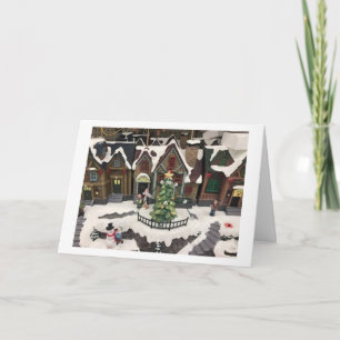 DIE STADT IST FÜR SIE BEREIT, WEIHNACHTSMÄSSE ZU E KARTE